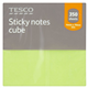 Tesco Sticky Note Cube 76 X 76Mm 350Sht