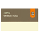 Tesco Sticky Notes 76Mmx127mm Yellow 100 Shts