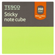Tesco Sticky Notes 350 Sheets 50Mm X 50Mm
