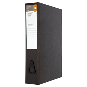 Tesco Foolscap Box File Black