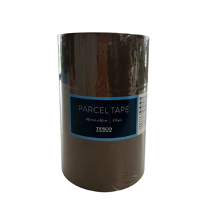 Tesco Parcel Tape 48mmx66m 3 Pack