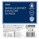 Tesco Manilla Money Envelope 50 Pack