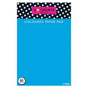 Tesco Go Create Colour Paper Pad 50 Sheet