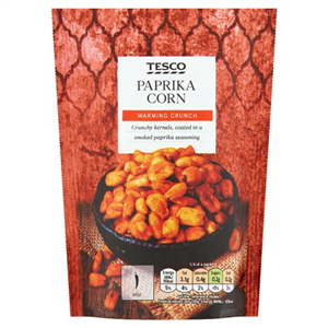 Tesco Fried Corn Snack With Paprika 80 G