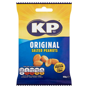Kp Original Salted Peanuts 90G Clipstrip