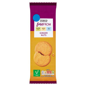 Tesco Free From Ginger Nuts 180G