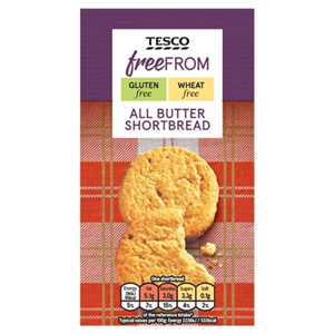Tesco Free From Shortbread 160G