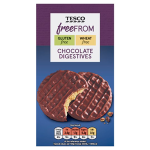 Tesco Free From Chocolate Digestives 200G