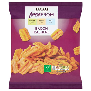 Tesco Free From Bacon Rashers 150G