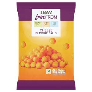 Tesco Free From Cheese Flavored Balls 150G