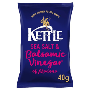 Kettle Chips Sea Salt & Balsamic Vinegar Crisps 40 G