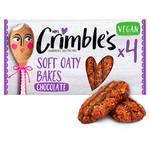 Mrs Crimble's 4 Soft Oaty Bakes With Chocolate 160G