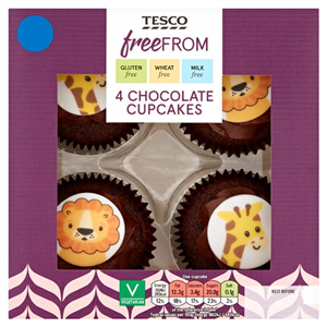 Tesco Free From 4 Chocolate Cupcakes