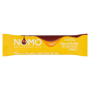 Nomo No Missing Out Caramel Chocolate Vegan Free From 38g