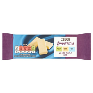 Tesco Free From White Chocolate Bar 35G