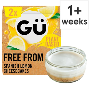 Gu Free From Lemon Cheesecakes 2X92g