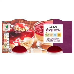 Tesco Free From Strawberry Cheesecake 2 X 100G (200G)