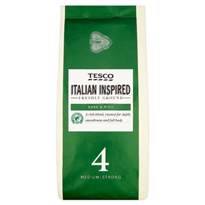 Tesco Italian Inspired Blend Ground Coffee 227G