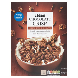 Tesco Chocolate Crisp Cereal 500G
