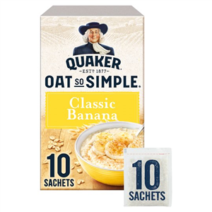 Quaker Oat So Simple Banana Porridge 10 Sachets 348G