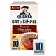 Quaker Oat So Simple Velvety Chocolate Porridge 10 Pack 365G