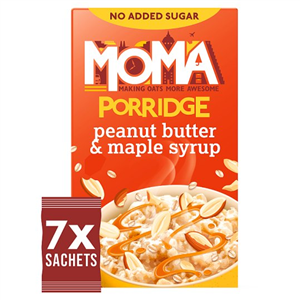 Moma Jumbo Oat Porridge Peanut Butter & Maple Syrup 7 X 35G