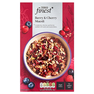 Tesco Finest Berry & Cherry Museli 500G