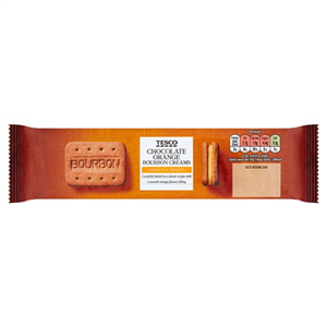 Tesco Chocolate Orange Bourbon Creams 150G