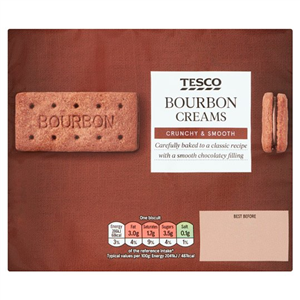 Tesco Bourbon Creams Biscuits 296G