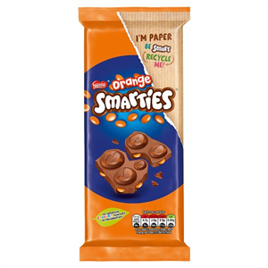 Smarties Milk Chocolate Orange Bar 90G