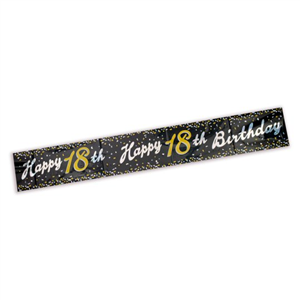 Tesco Happy 18th Birthday Banner