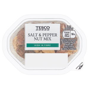 Tesco Salt & Pepper Nut Mix Snack Pack 55G