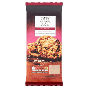 Tesco Sultana & Oat Cookies 200G