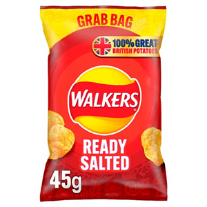 Walkers Ready Salted Crisps 45g