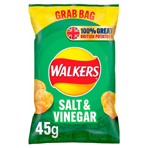 Walkers Salt & Vinegar Crisps 45g