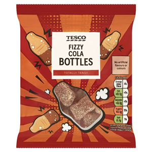 Tesco Fizzy Cola Bottles 85G