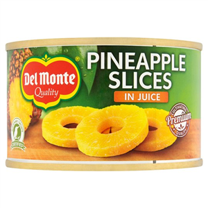 Del Monte Pineapple Slices In Juice 220g