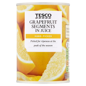 Tesco Grapefruit Segments In Juice 411g