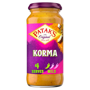 Pataks Mild Korma Sauce 450g