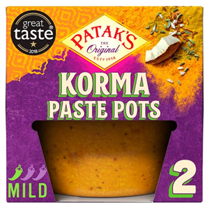 Pataks Korma Paste Pots 2X70g